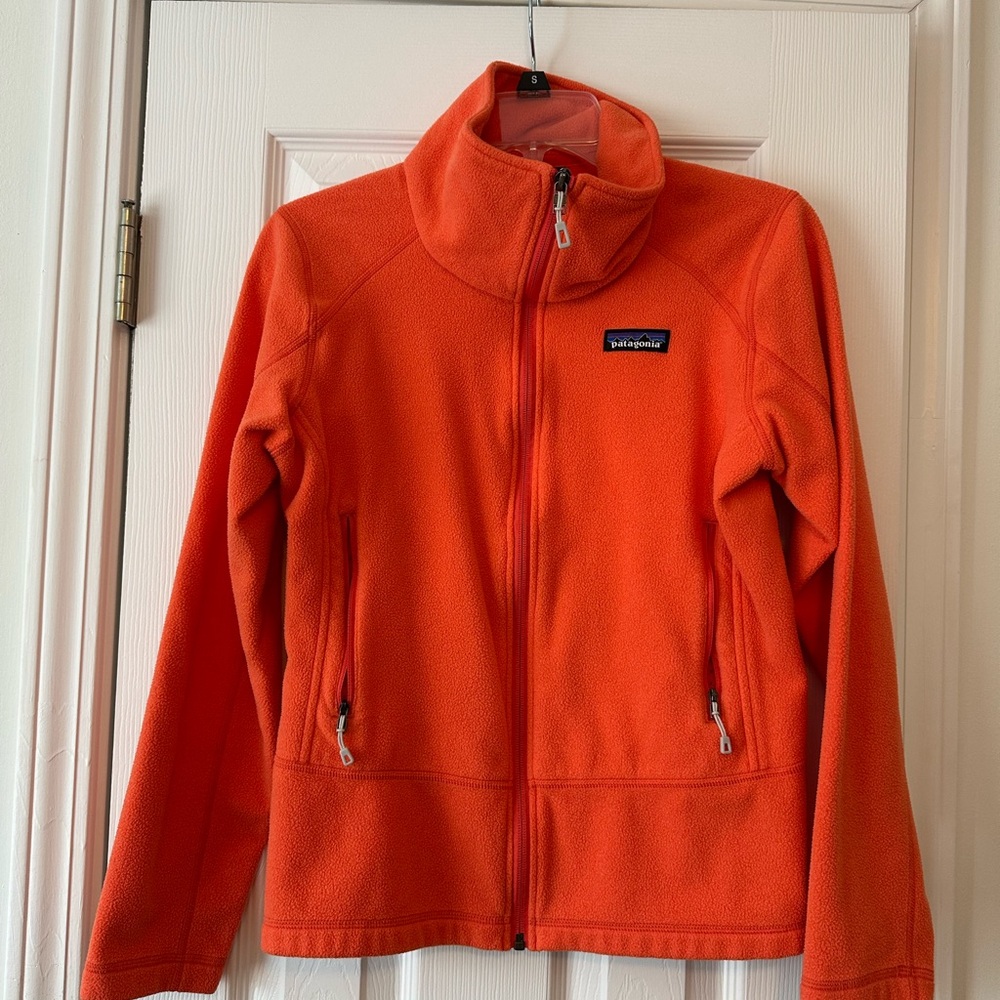 Patagonia Orange Fleece Jacket
